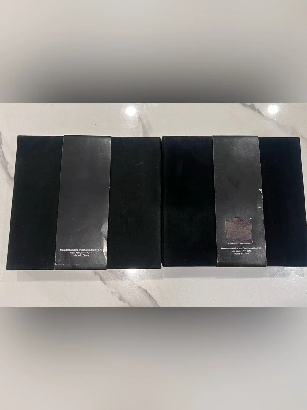 Two Black Velvet Liner Jewelry 9 Sections Inserts Tray